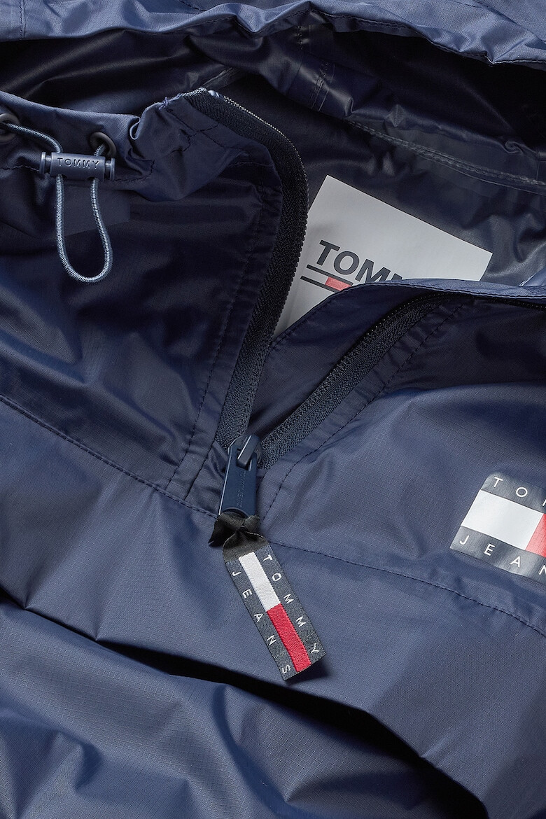 Tommy Jeans Jacheta pliabila cu gluga si fenta cu fermoar - Pled.ro