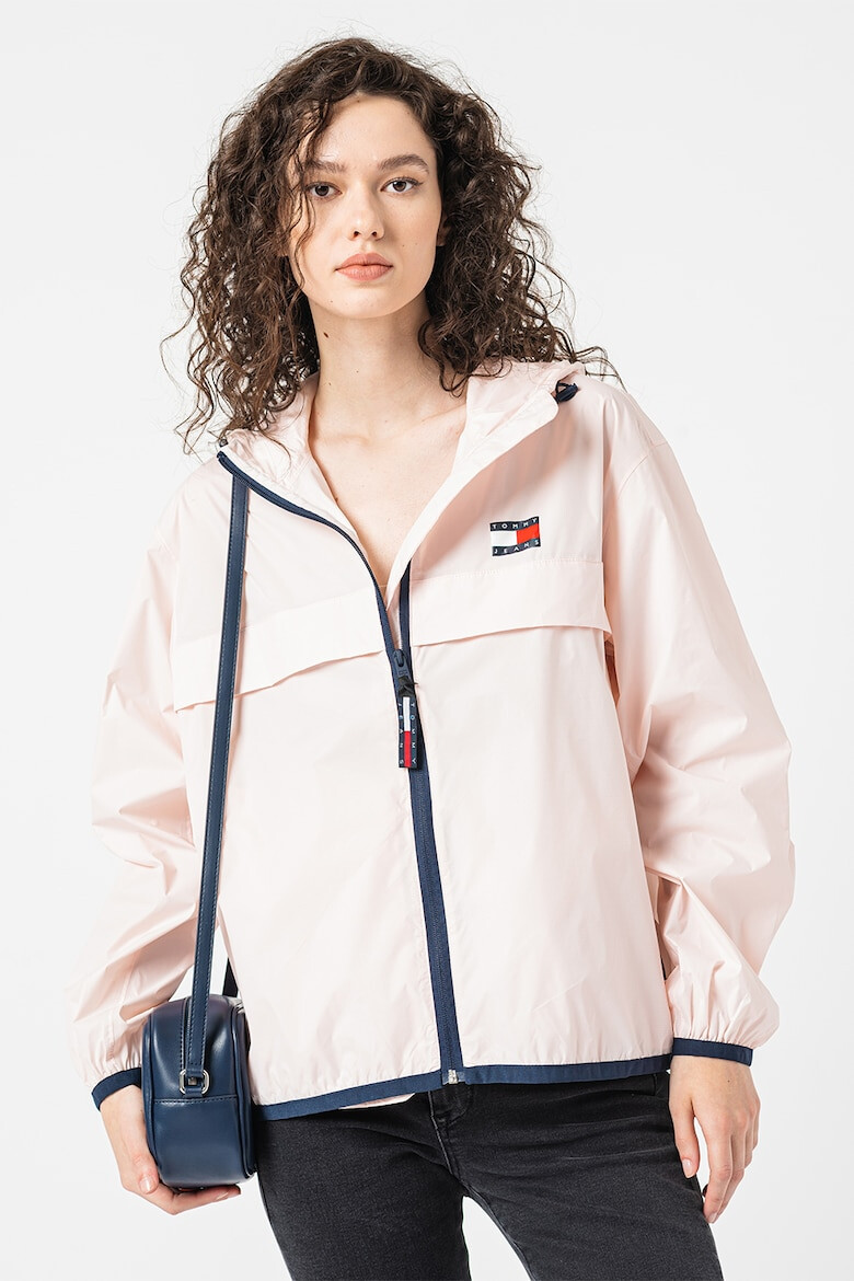 Tommy Jeans Jacheta usoara cu gluga si buzunare - Pled.ro