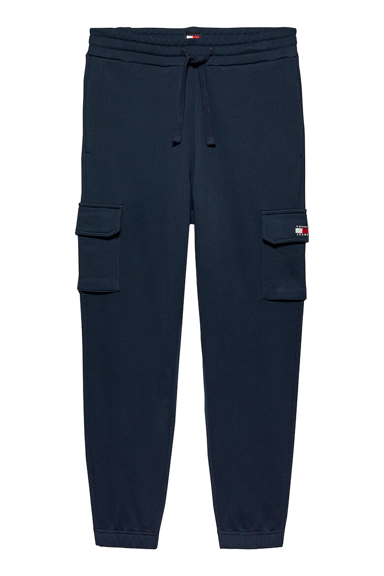 Tommy Jeans Pantaloni de trening din bumbac cu buzunare cu clapa - Pled.ro