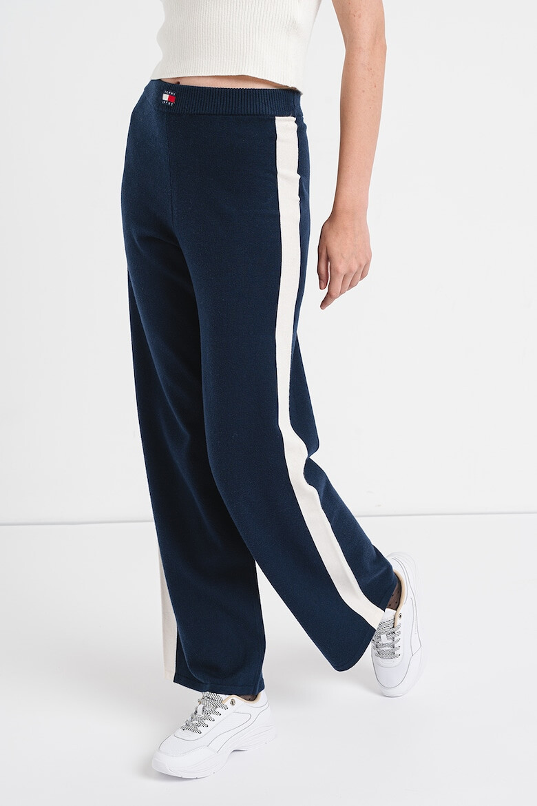 Tommy Jeans Pantaloni tricotati cu croiala ampla - Pled.ro