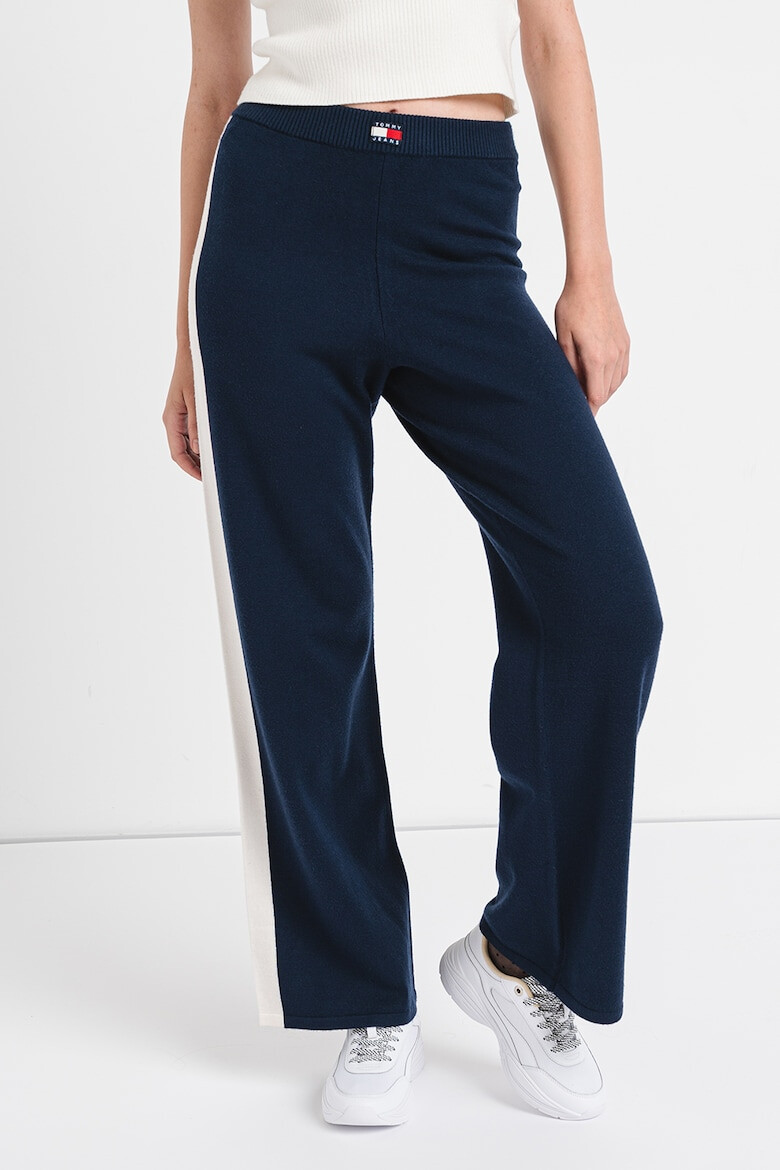 Tommy Jeans Pantaloni tricotati cu croiala ampla - Pled.ro