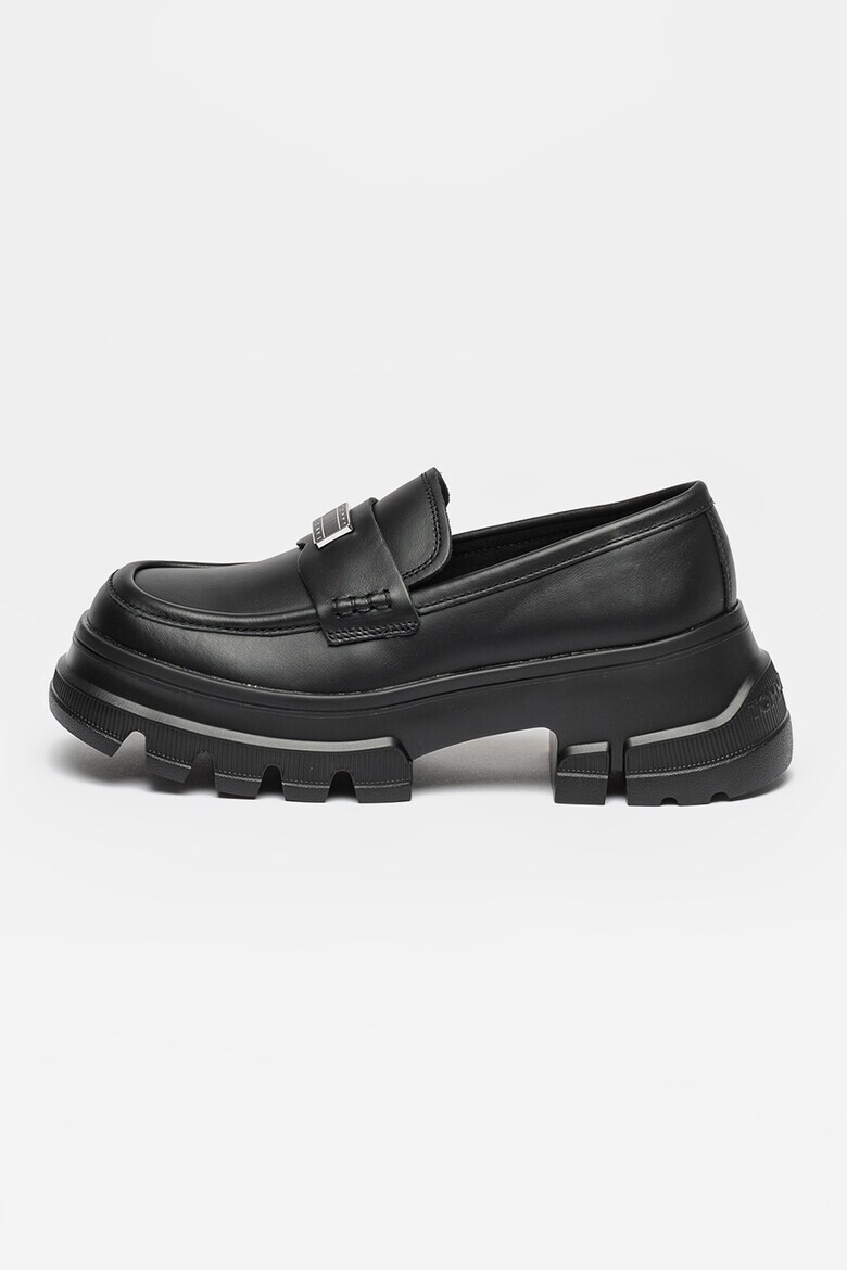 Tommy Jeans Pantofi loafer de piele cu aspect masiv - Pled.ro