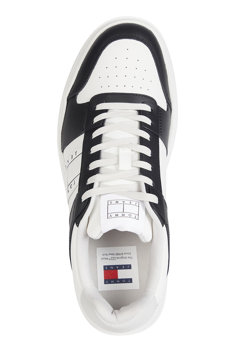 Tommy Jeans Pantofi sport de piele cu logo - Pled.ro