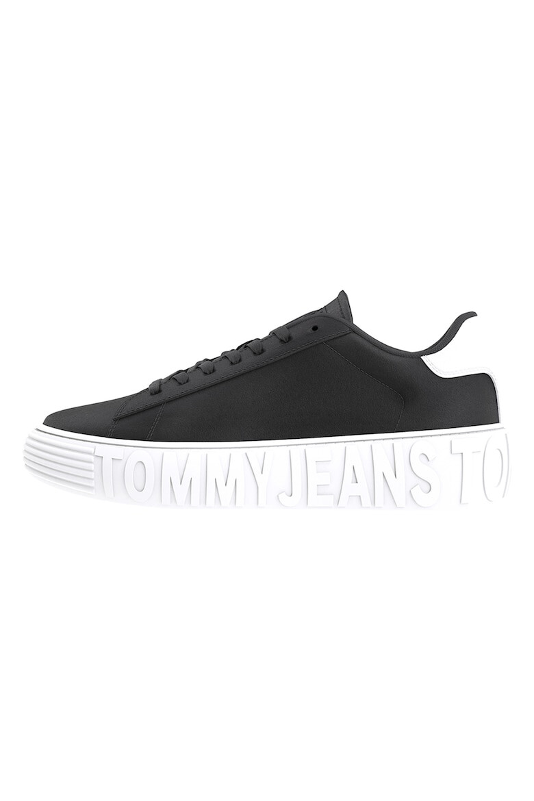 Tommy Jeans Pantofi sport de piele cu logo in relief - Pled.ro