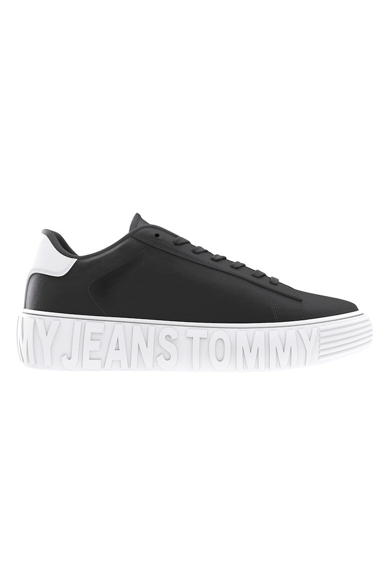 Tommy Jeans Pantofi sport de piele cu logo in relief - Pled.ro