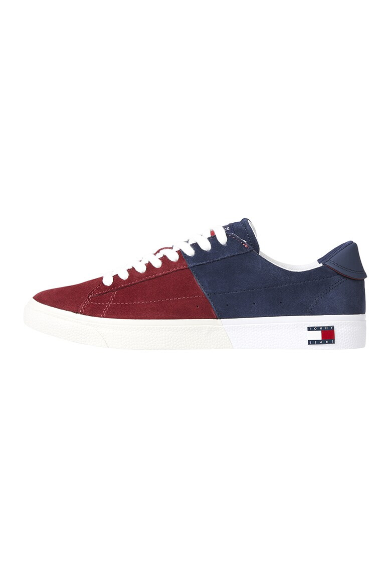 Tommy Jeans Pantofi sport de piele intoarsa cu doua nuante - Pled.ro