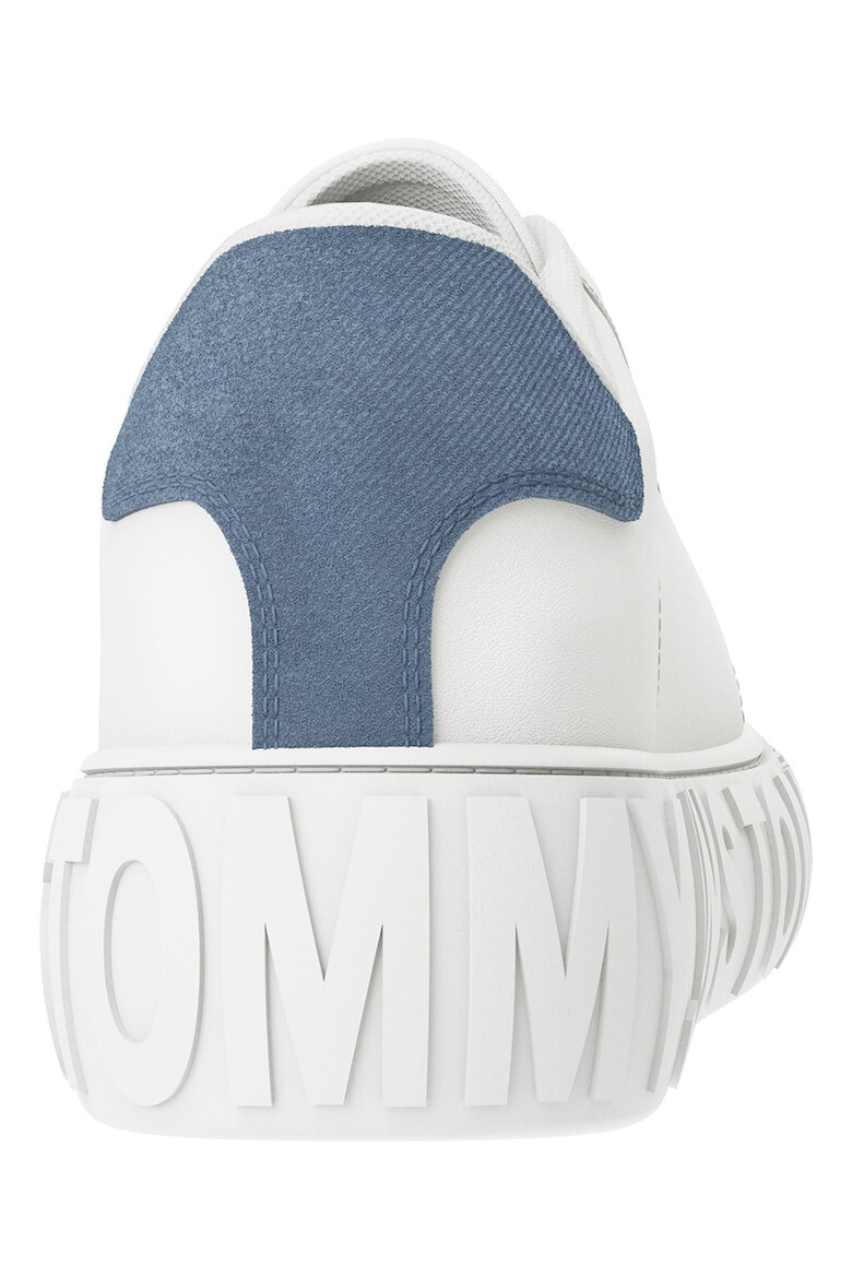 Tommy Jeans Pantofi sport de piele si piele intoarsa cu logo in relief pe talpa - Pled.ro