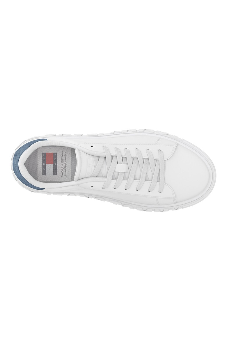 Tommy Jeans Pantofi sport de piele si piele intoarsa cu logo in relief pe talpa - Pled.ro