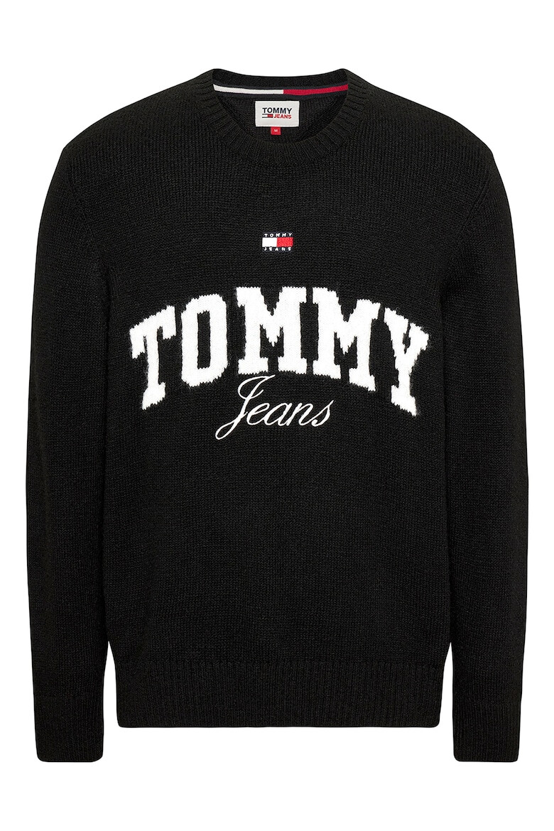 Tommy Jeans Pulover cu decolteu la baza gatului si model logo - Pled.ro