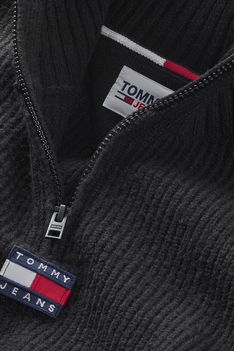 Tommy Jeans Pulover cu fenta si fermoar - Pled.ro