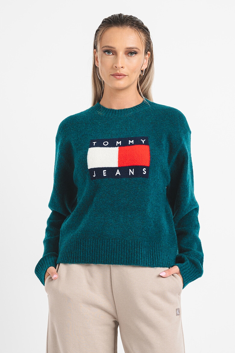 Tommy Jeans Pulover cu logo supradimensionat - Pled.ro