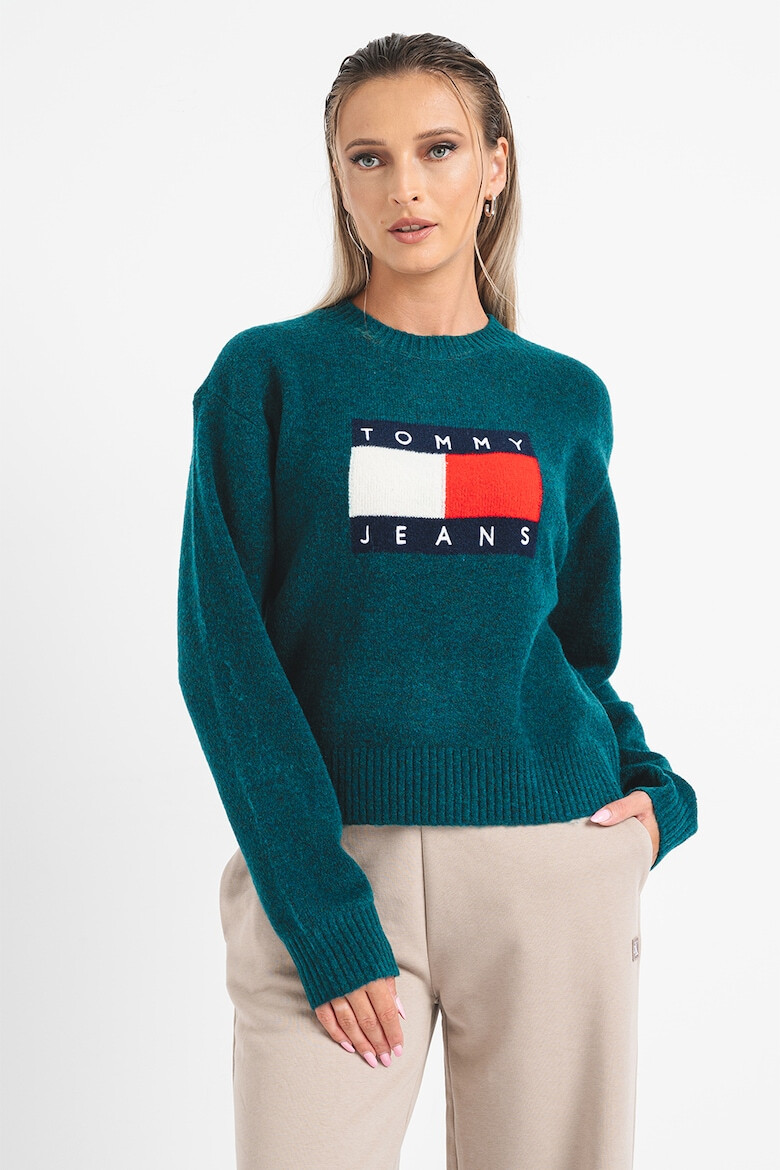 Tommy Jeans Pulover cu logo supradimensionat - Pled.ro