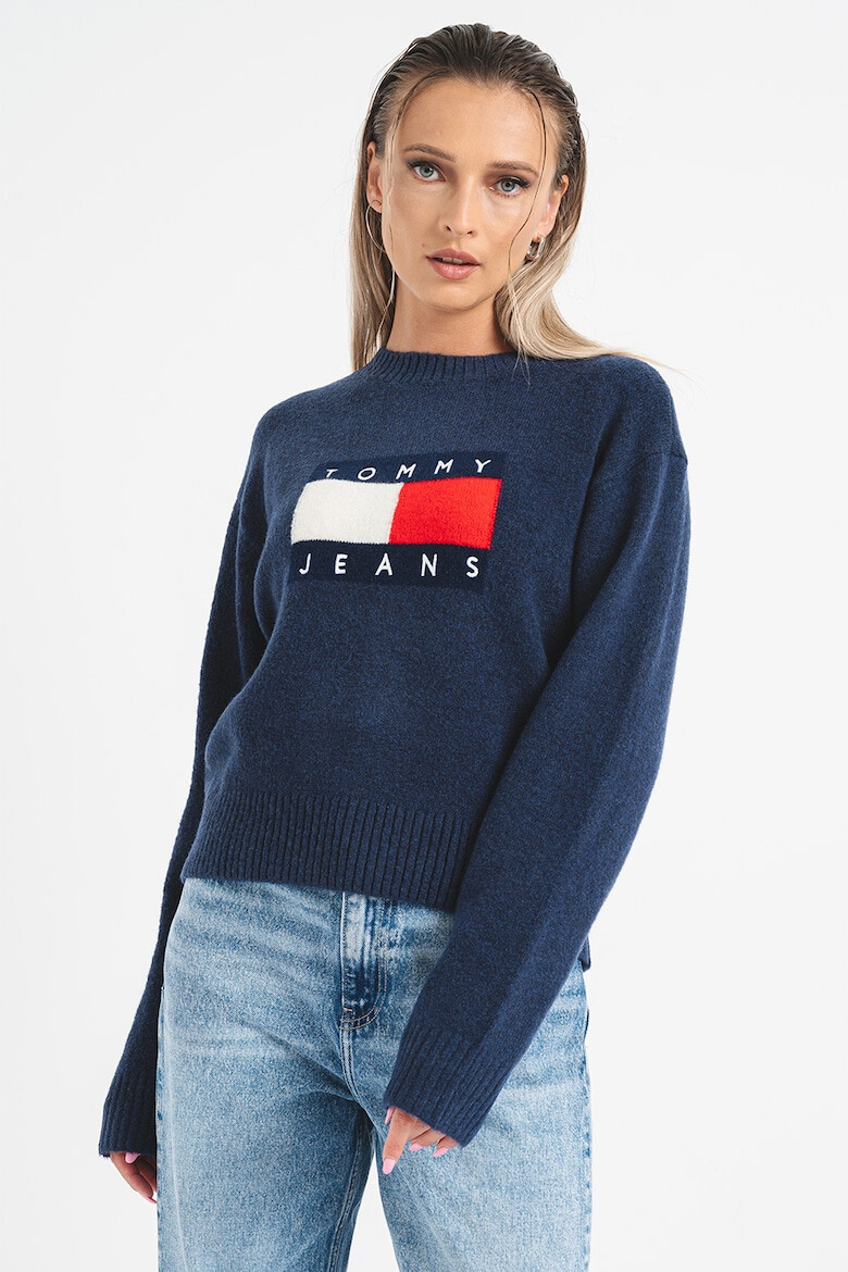 Tommy Jeans Pulover cu logo supradimensionat - Pled.ro