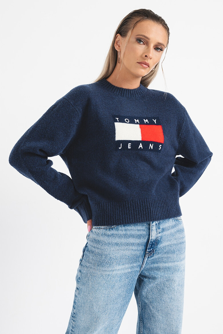 Tommy Jeans Pulover cu logo supradimensionat - Pled.ro