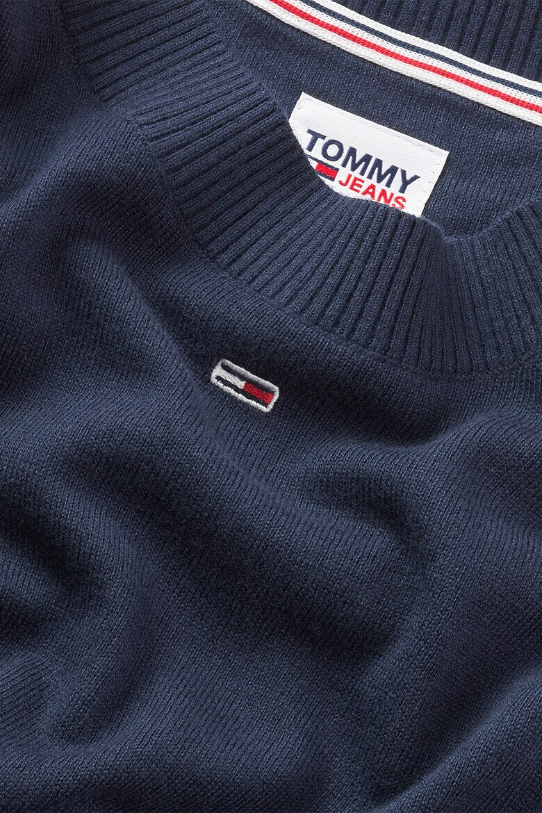 Tommy Jeans Pulover din amestec de bumbac organic - Pled.ro