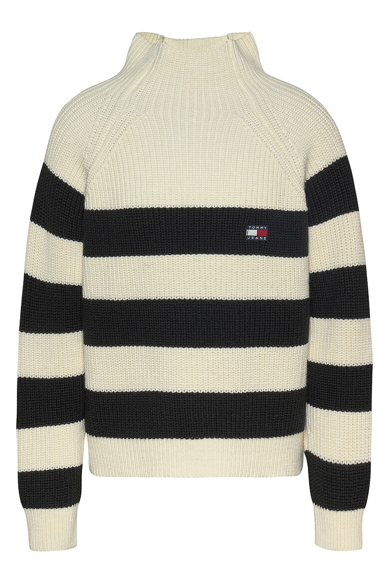 Tommy Jeans Pulover in dungi tricotat fin - Pled.ro