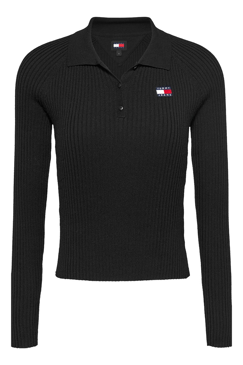 Tommy Jeans Pulover polo slim fit cu striatii - Pled.ro