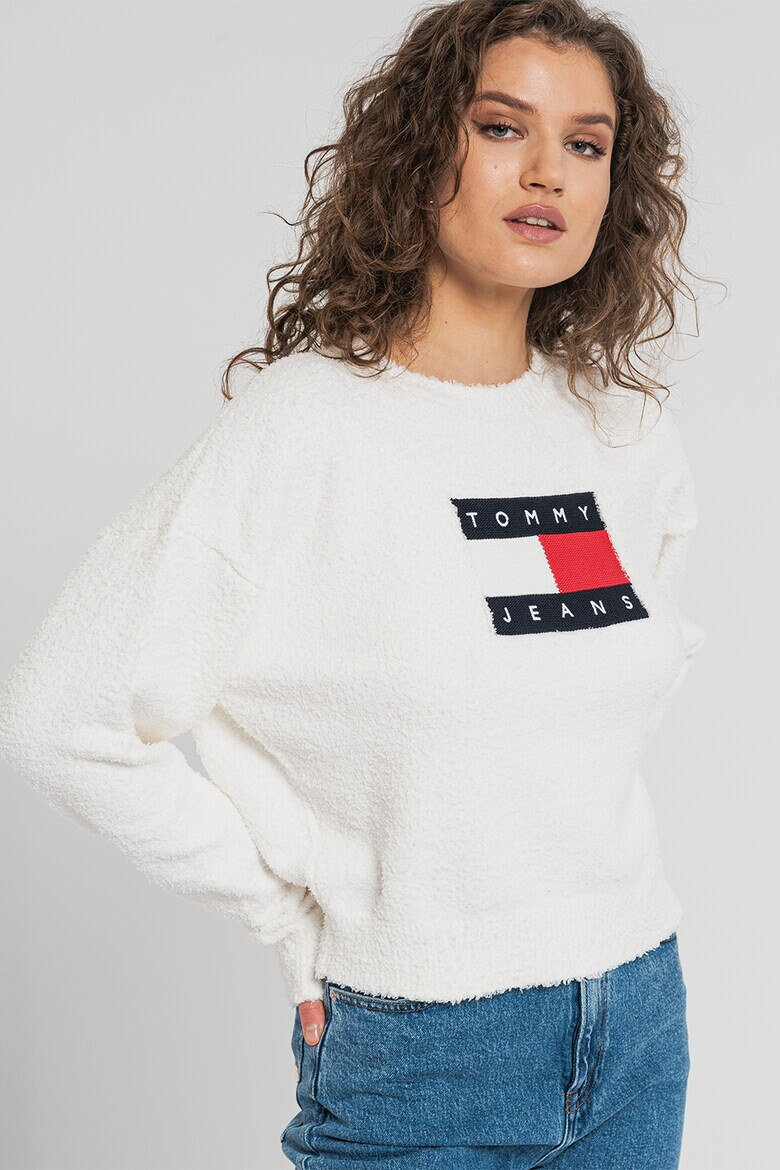 Tommy Jeans Pulover pufos cu logo - Pled.ro