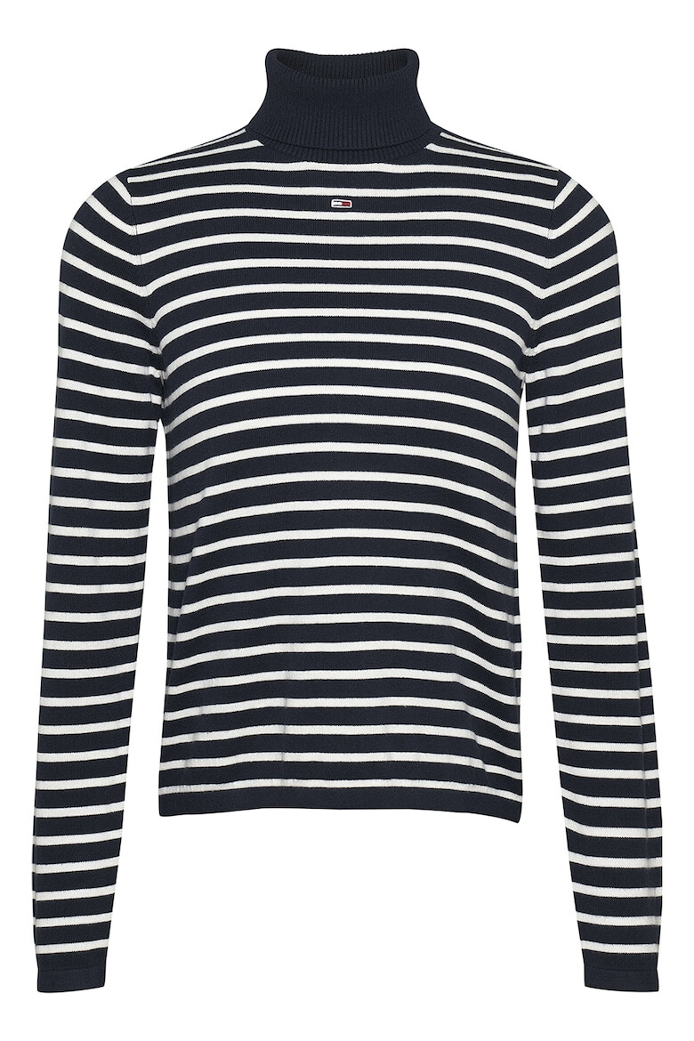 Tommy Jeans Pulover tricotat fin cu guler inalt - Pled.ro