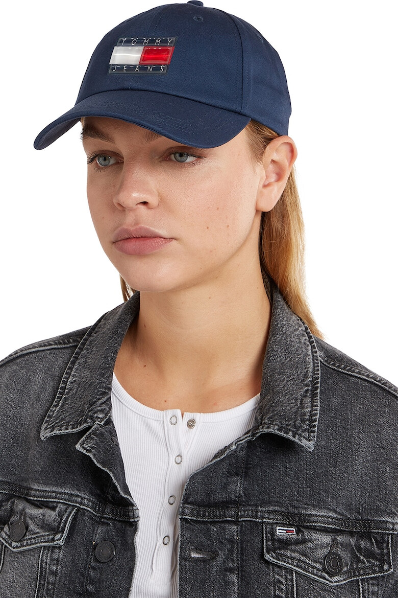 Tommy Jeans Sapca de bumbac organic cu logo aplicat - Pled.ro