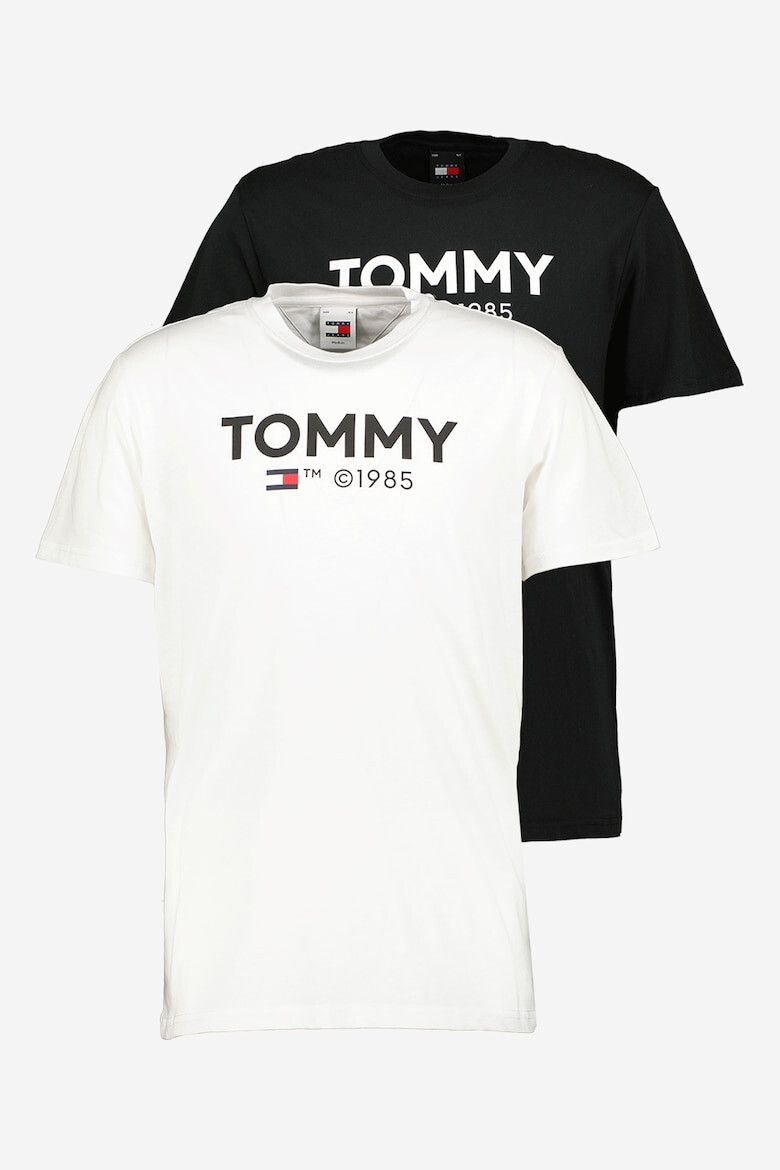 Tommy Jeans Set de tricouri cu decolteu la baza gatului si imprimeu logo - 2 piese - Pled.ro