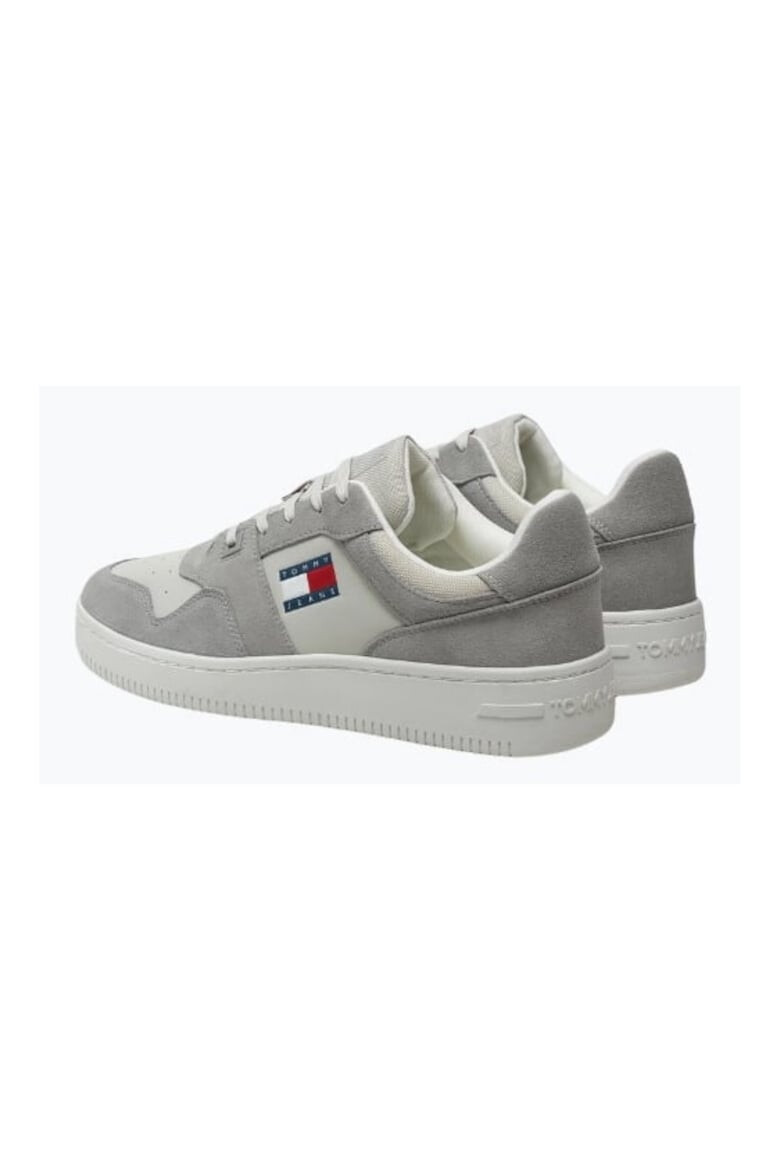 Tommy Jeans Sneakers barbati Classic Cupsole Low Laceup Nbs YM0YM01002 Gri - Pled.ro