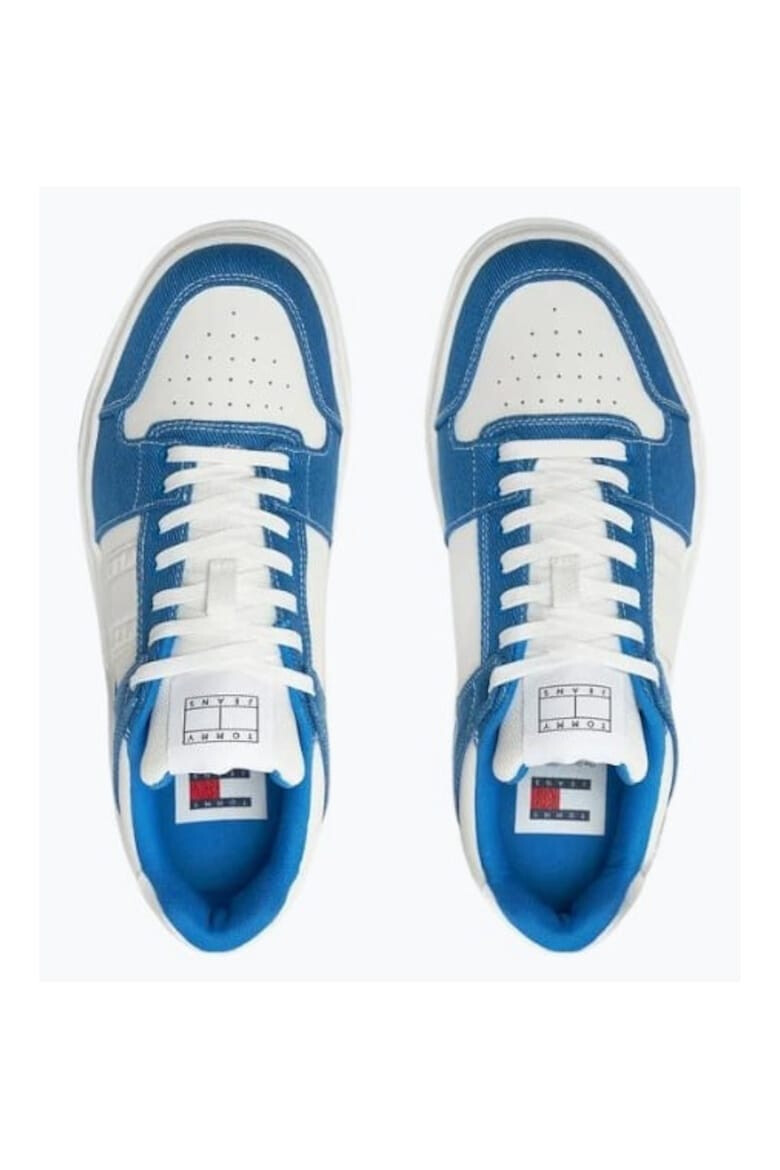 Tommy Jeans Sneakers barbati The Brooklyn Mix Material EM0EM01428 Albastru - Pled.ro