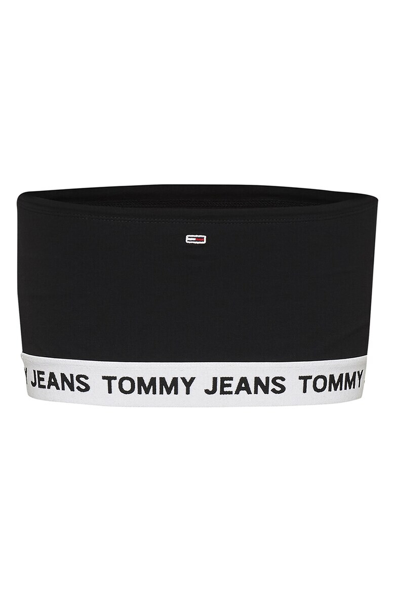 Tommy Jeans Sutien bandeau din amestec de bumbac organic cu banda logo - Pled.ro