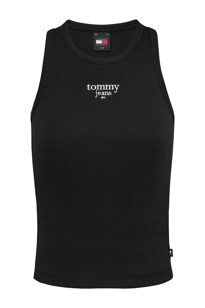 Tommy Jeans Top striat cu logo brodat - Pled.ro