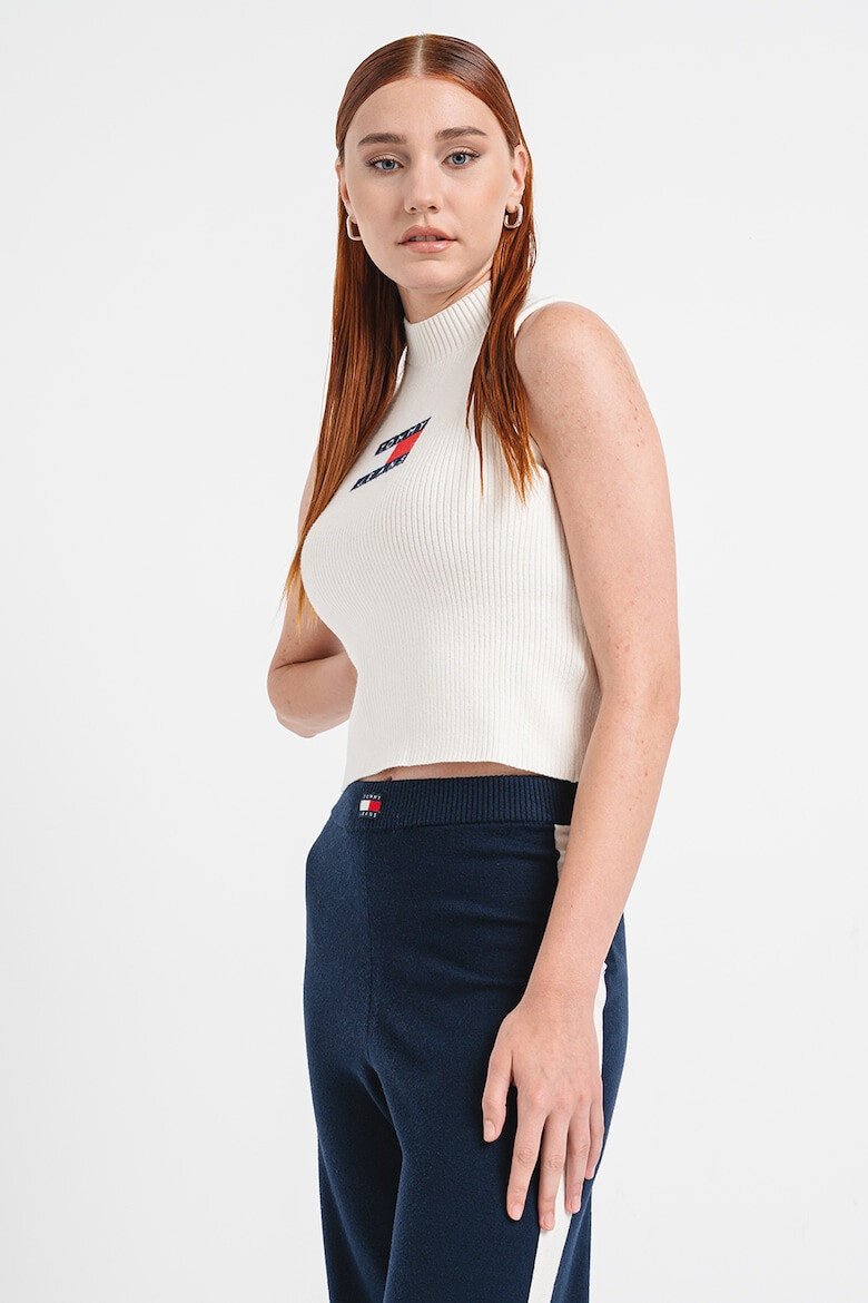 Tommy Jeans Top striat cu logo pe piept - Pled.ro