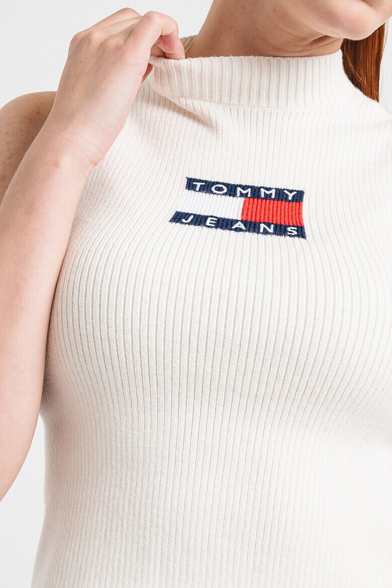 Tommy Jeans Top striat cu logo pe piept - Pled.ro