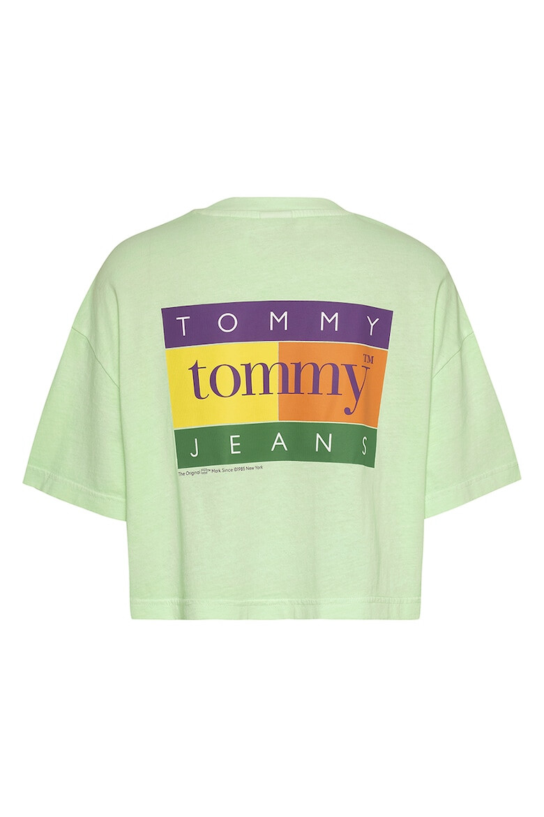 Tommy Jeans Tricou crop de bumbac cu logo - Pled.ro