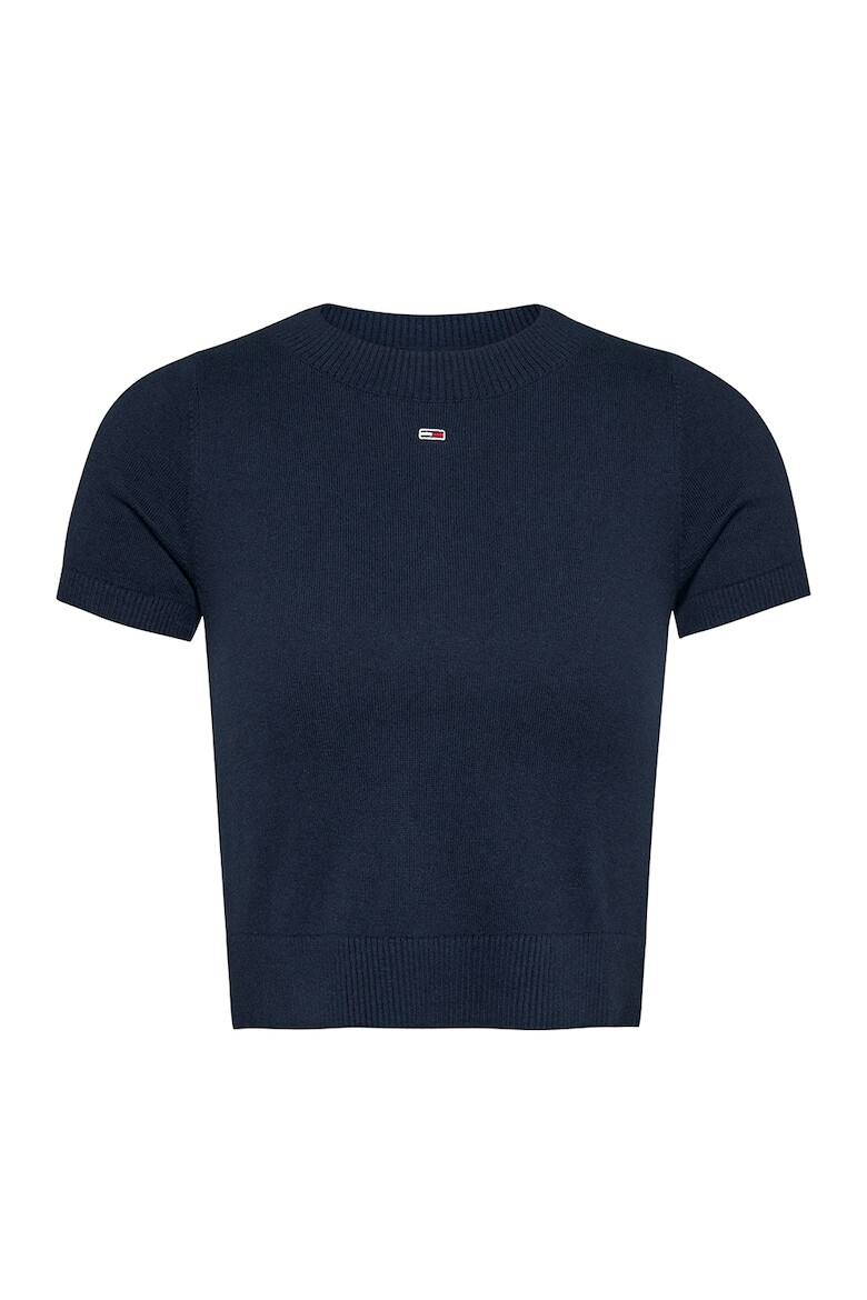 Tommy Jeans Tricou crop tricotat - Pled.ro