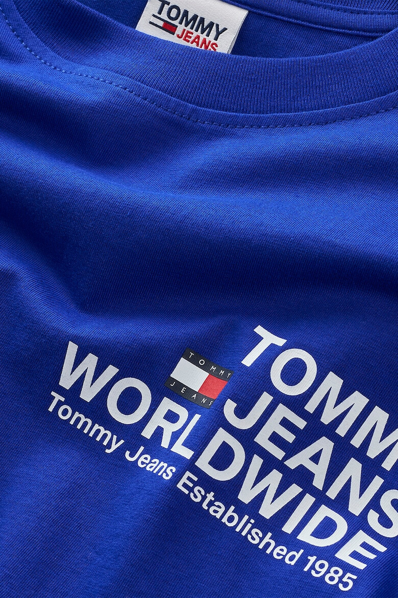 Tommy Jeans Tricou cu decolteu la baza gatului cu logo - Pled.ro