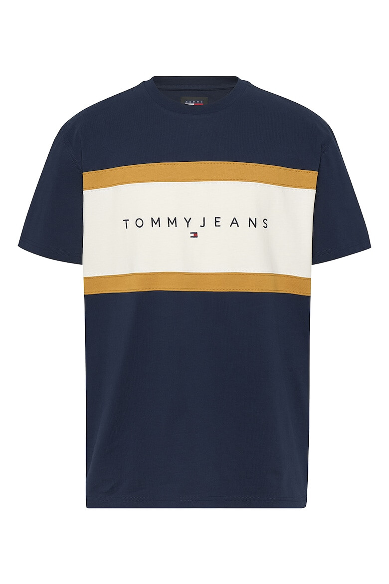 Tommy Jeans Tricou cu decolteu la baza gatului cu logo brodat - Pled.ro