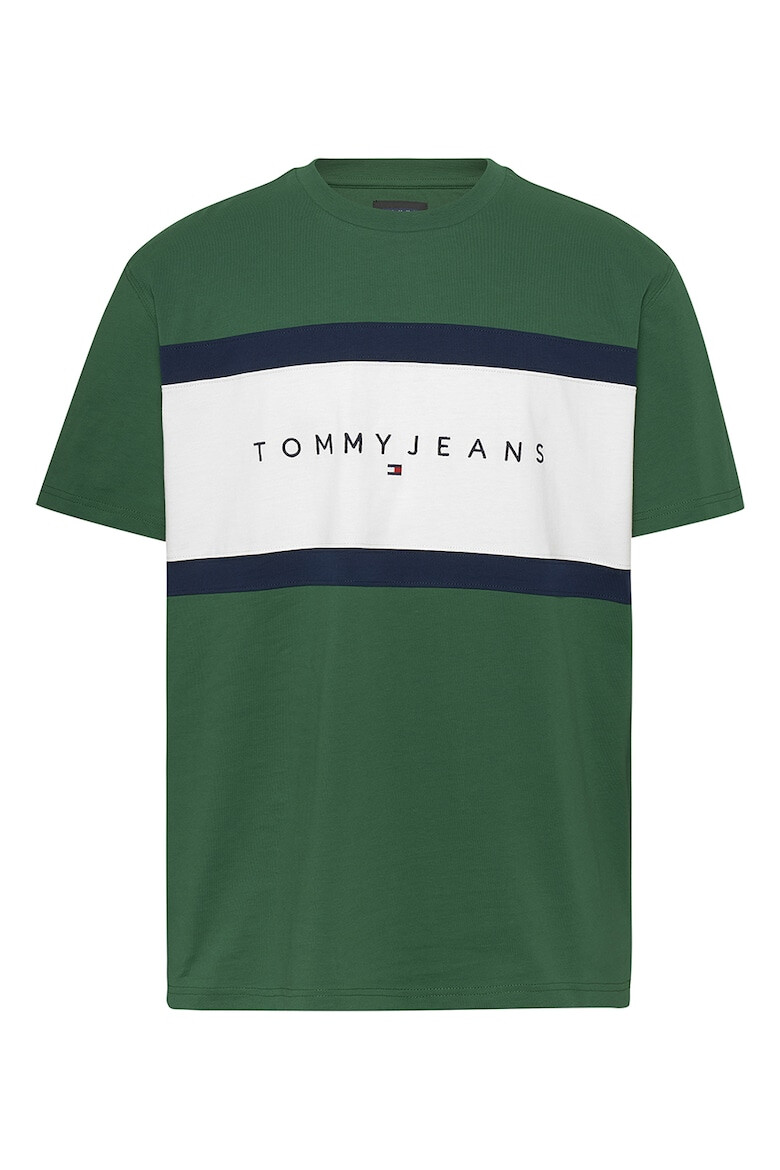 Tommy Jeans Tricou cu decolteu la baza gatului cu logo brodat - Pled.ro