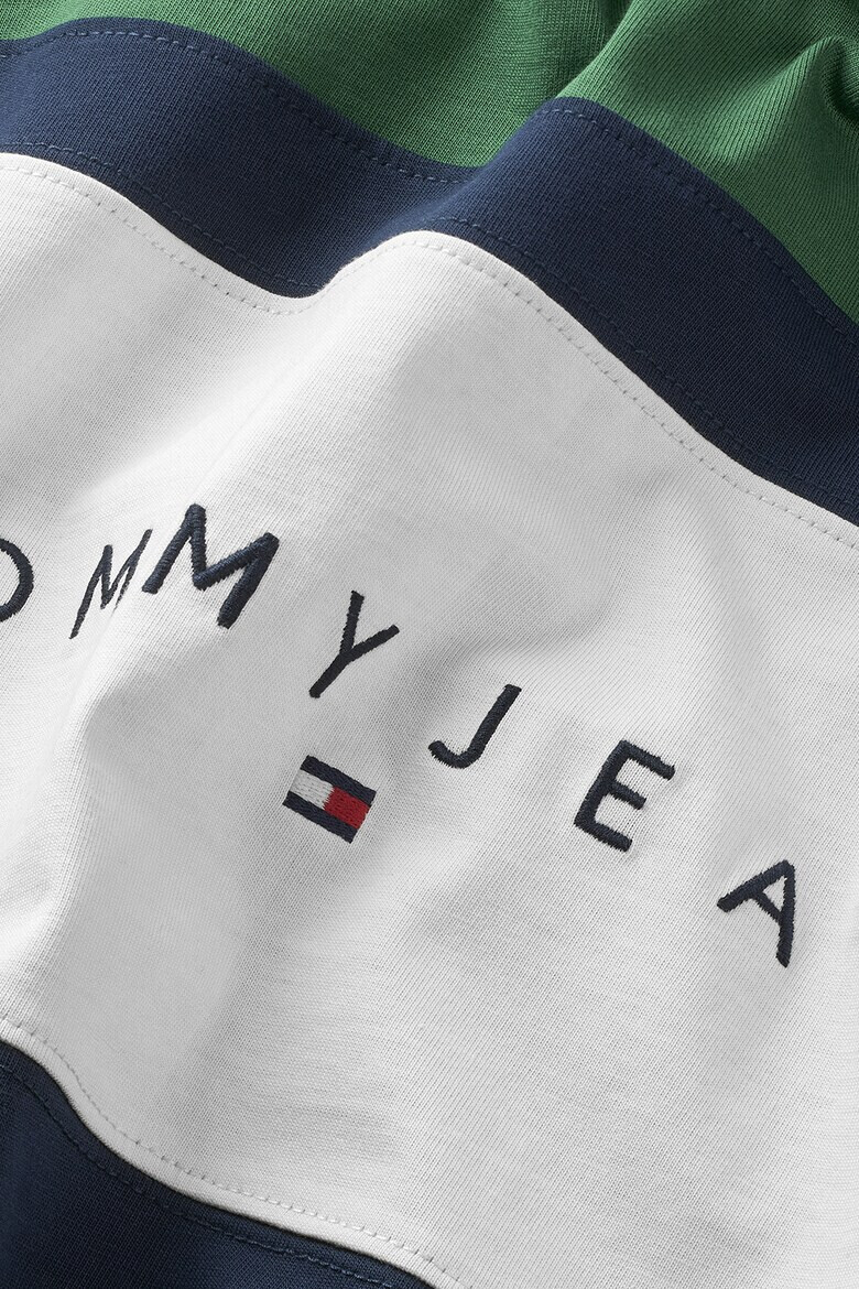 Tommy Jeans Tricou cu decolteu la baza gatului cu logo brodat - Pled.ro