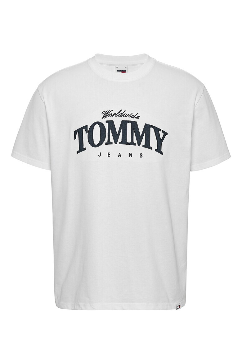 Tommy Jeans Tricou cu decolteu la baza gatului din bumbac cu logo supradimensionat - Pled.ro