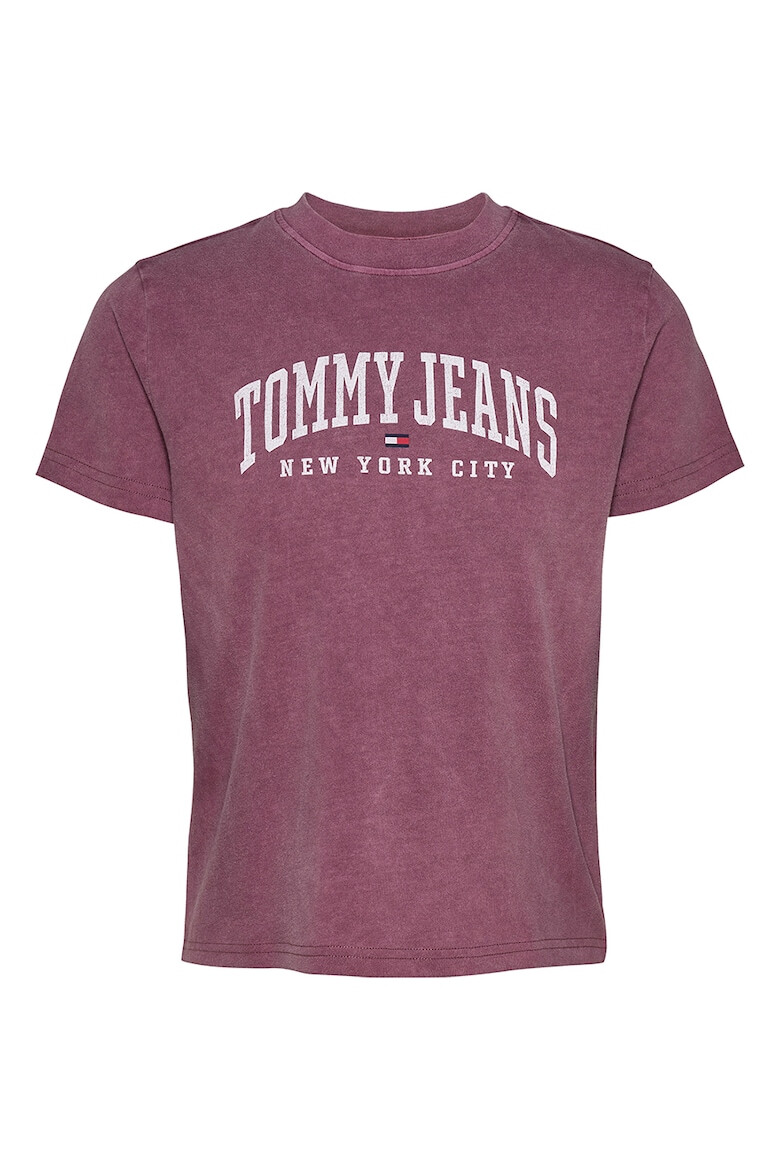 Tommy Jeans Tricou cu decolteu la baza gatului si imprimeu logo - Pled.ro