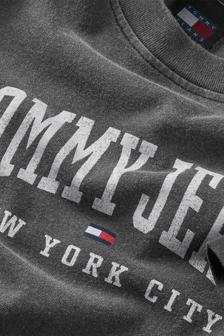 Tommy Jeans Tricou cu decolteu la baza gatului si imprimeu logo - Pled.ro