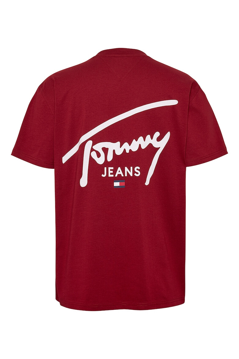 Tommy Jeans Tricou cu decolteu la baza gatului si imprimeu logo - Pled.ro