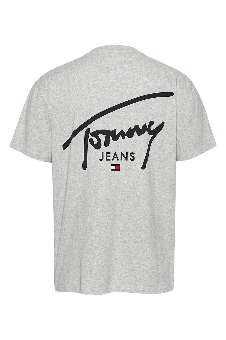 Tommy Jeans Tricou cu decolteu la baza gatului si imprimeu logo - Pled.ro