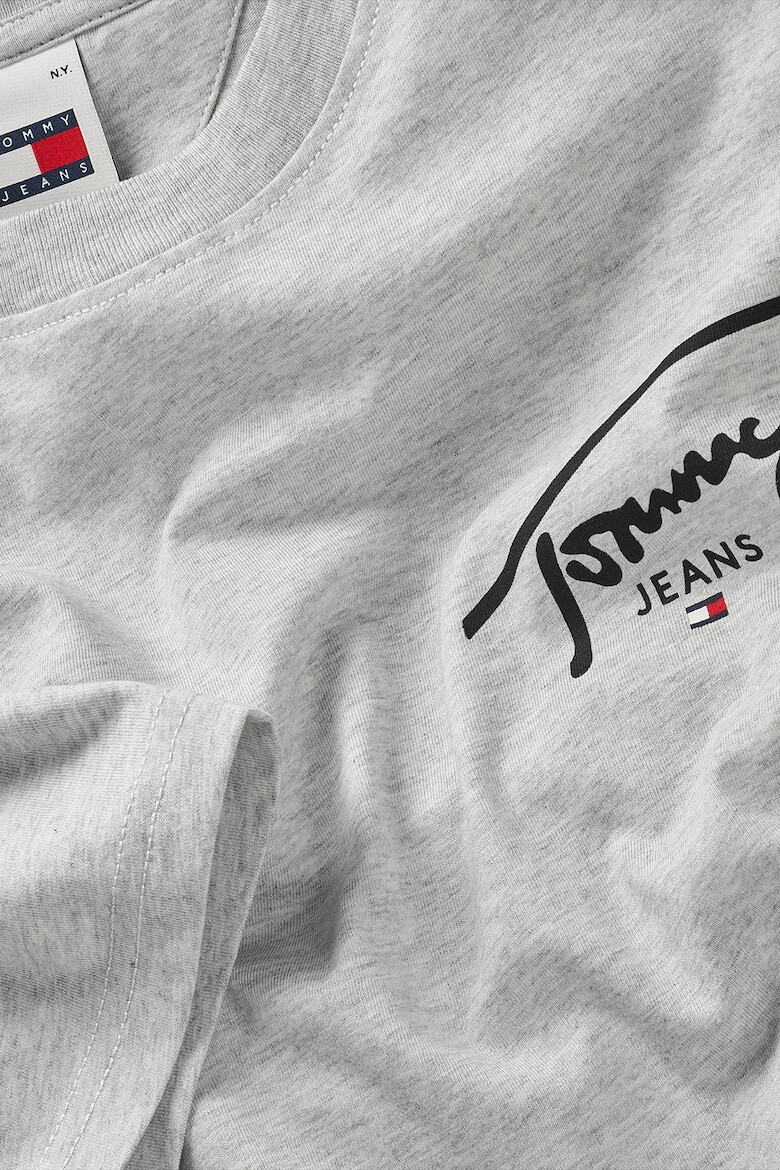 Tommy Jeans Tricou cu decolteu la baza gatului si imprimeu logo - Pled.ro