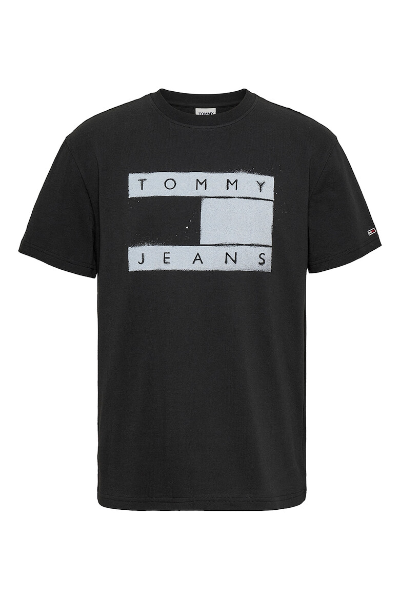 Tommy Jeans Tricou cu decolteu la baza gatului si imprimeu logo - Pled.ro