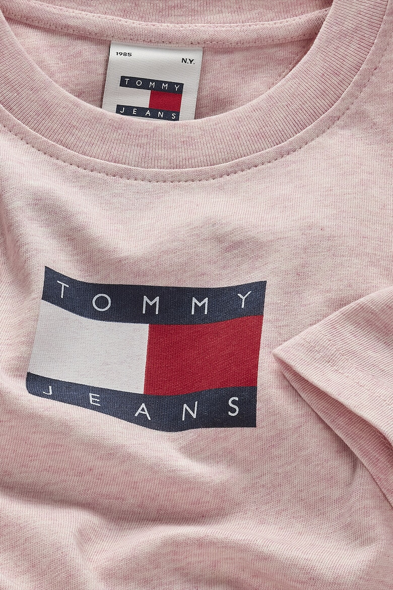 Tommy Jeans Tricou cu decolteu la baza gatului si logo - Pled.ro