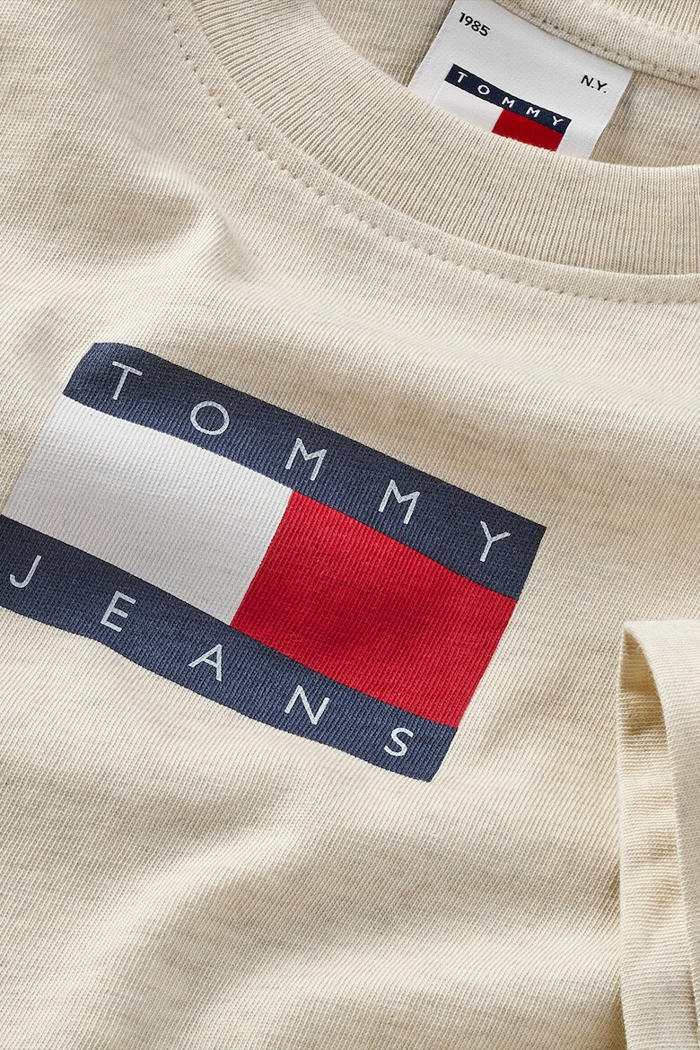 Tommy Jeans Tricou cu decolteu la baza gatului si logo - Pled.ro