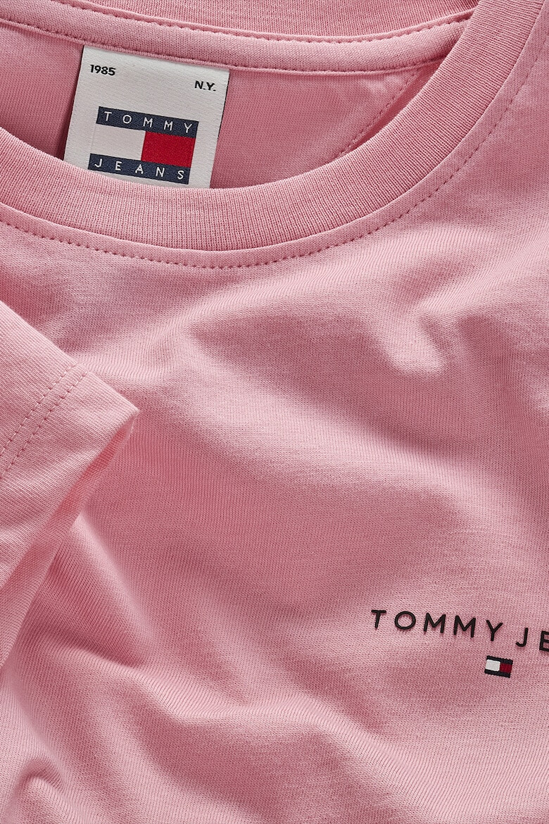 Tommy Jeans Tricou cu decolteu la baza gatului si logo discret - Pled.ro