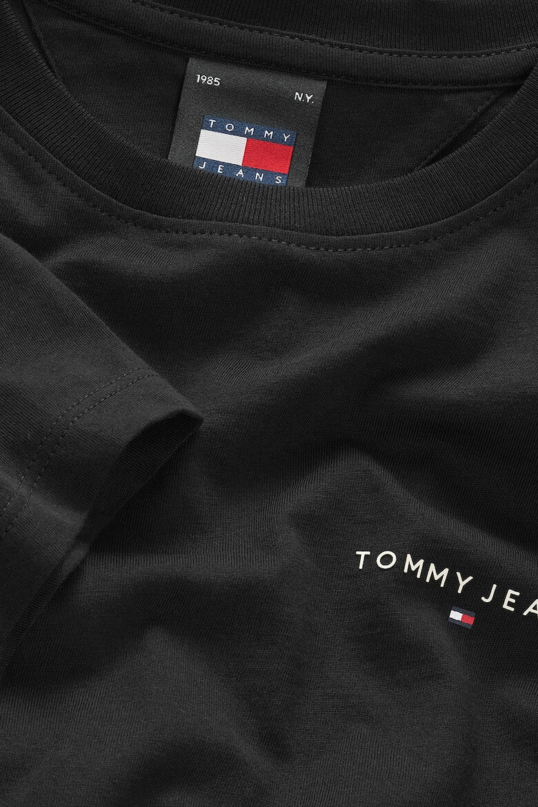 Tommy Jeans Tricou cu decolteu la baza gatului si logo discret - Pled.ro