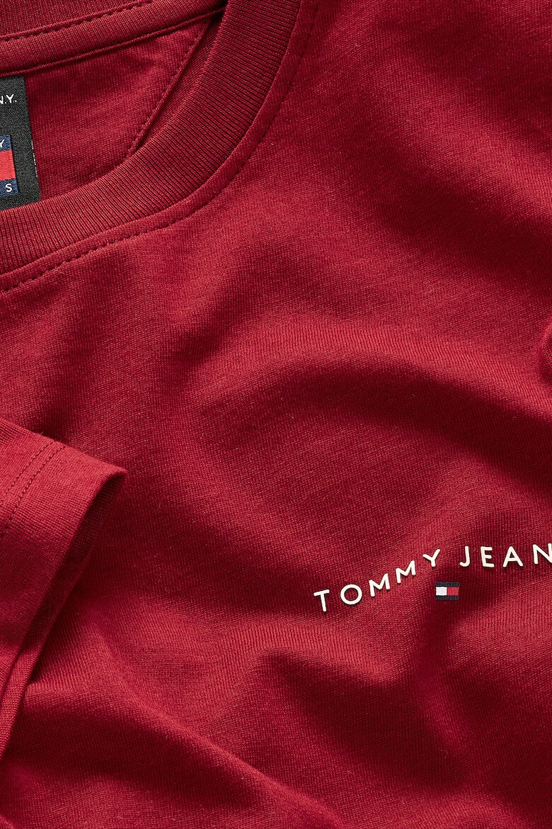 Tommy Jeans Tricou cu decolteu la baza gatului si logo discret - Pled.ro