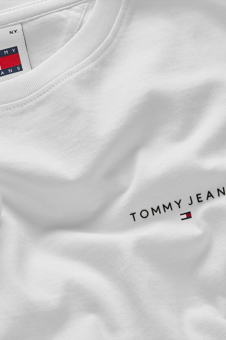 Tommy Jeans Tricou cu decolteu la baza gatului si logo discret - Pled.ro